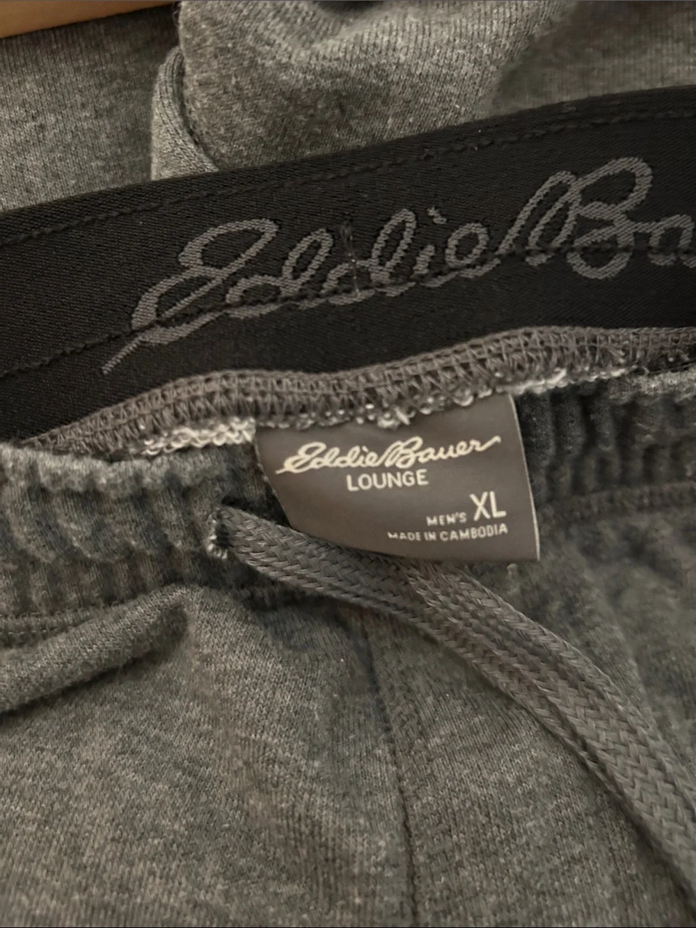 Eddie Bauer Gray Elastic Waist Sweat Shorts